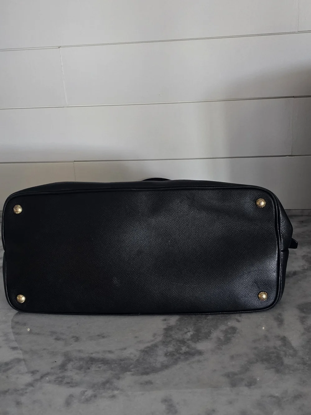 Prada Milano Black Saffiano Leather Dome Satchel with Dust Bag - Picture 11 of 15